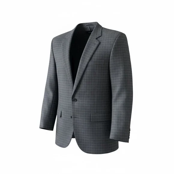 Vintage French Linen Blend Blazer – Navy Pinstripe – Made in France – Large - Picture 4 of 7